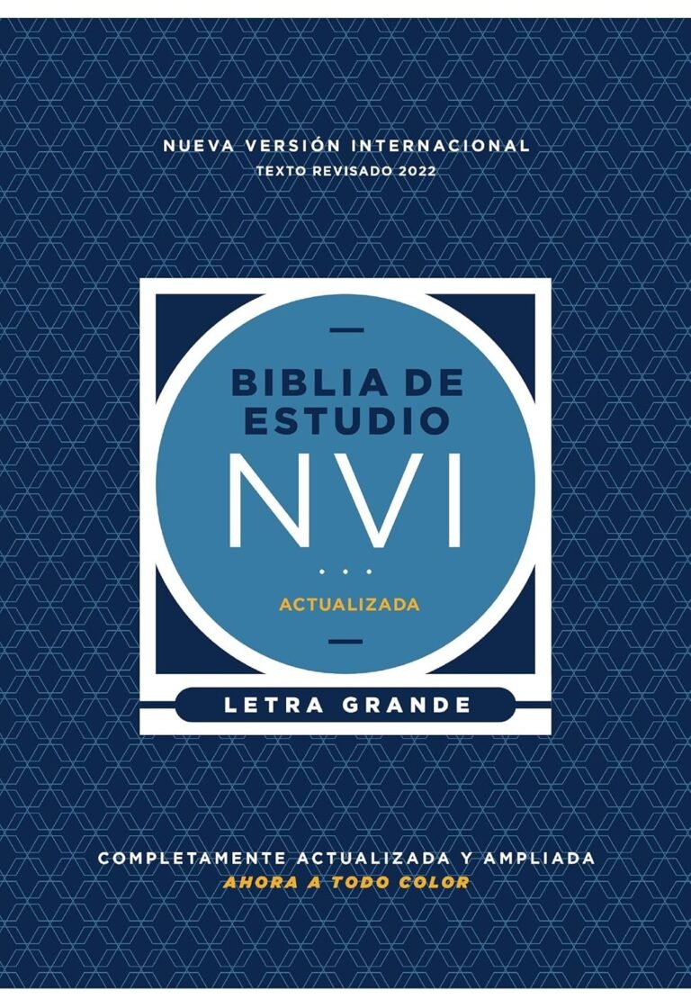 NVI, Biblia de Estudio actualizada, Revisión 2022, Letra grande,