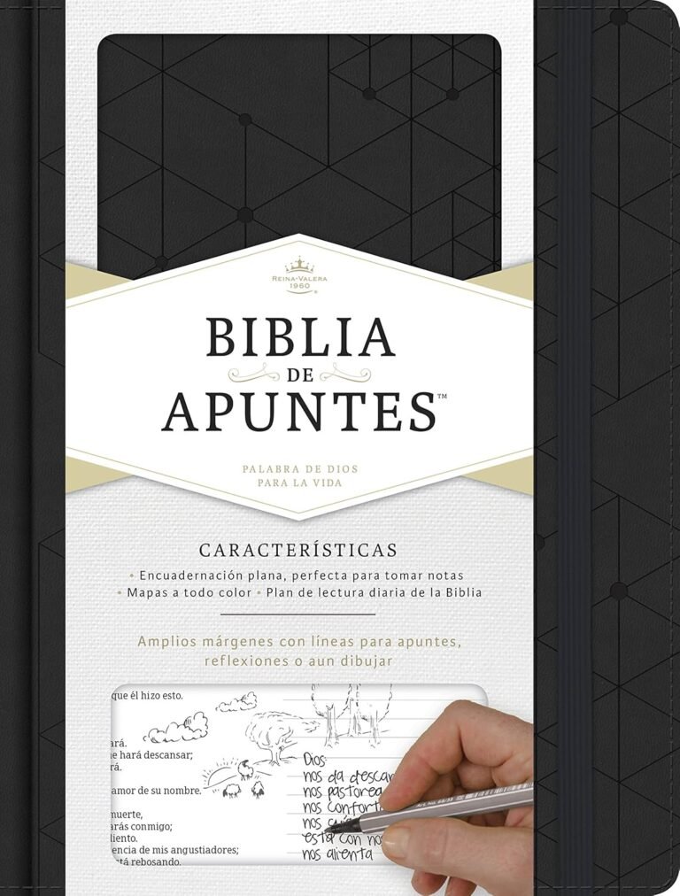 Descubre la Biblia de Apuntes RVR 1960 TD en Negro y Oro